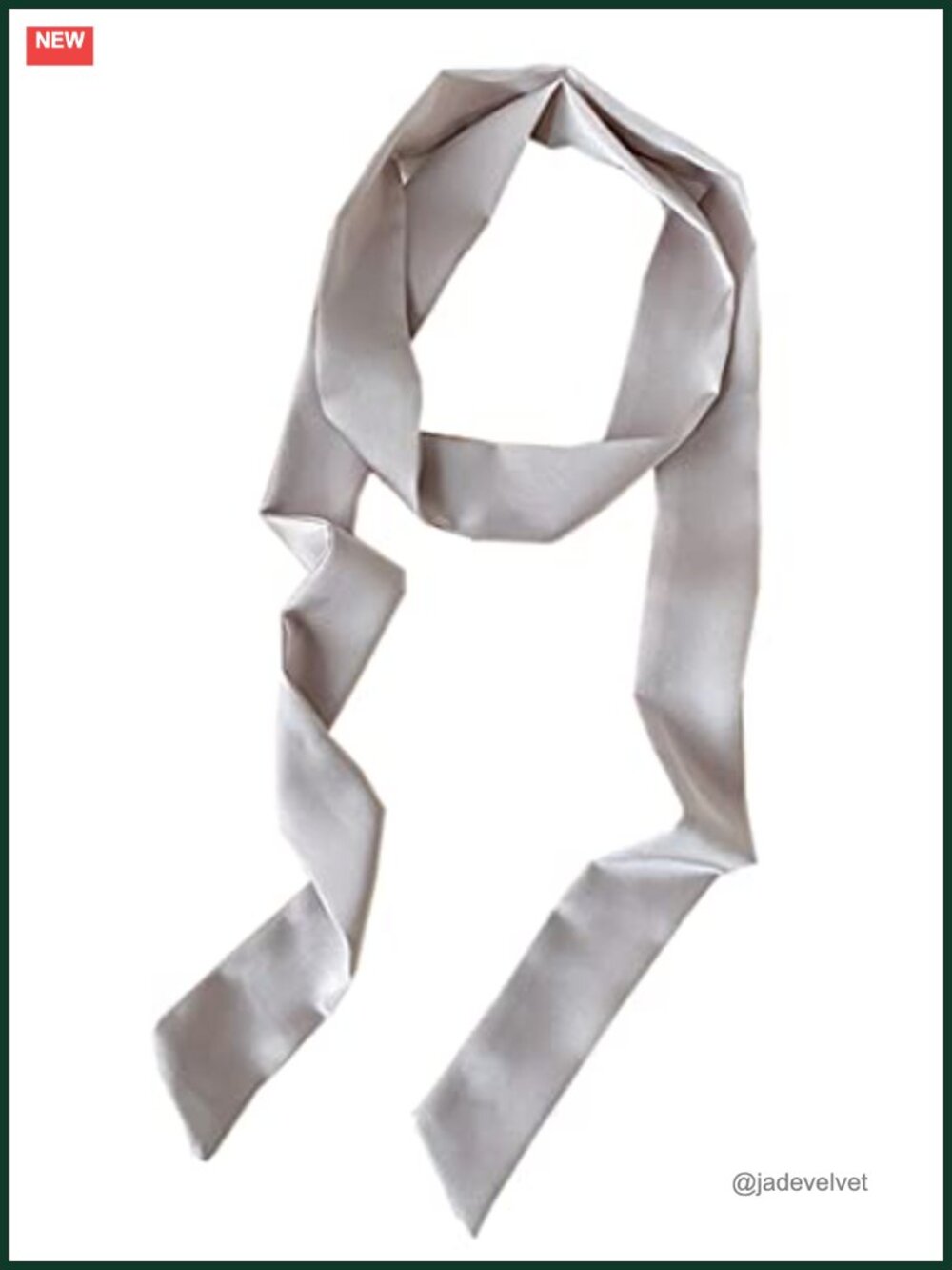 Long Satin Skinny Scarf Necktie Handbag Wrap Solid Ribbon Belt
